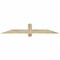 Ekena Millwork Eugene Rough Sawn Timber Gable Bracket, Douglas Fir, 60"W x 10"H x 2"D x 4"F, 4/12 Pitch GBW060X10X0204EUG00RDF - alternate 1